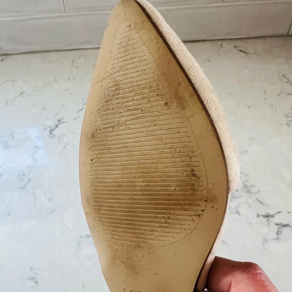 J Crew D’orsey nude pointed toe flats Elegant Tan Women's 6